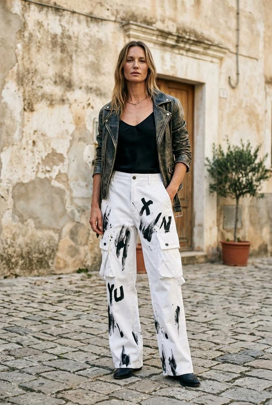 Macys Wear - Alsol | Painted Loose-Fit Pants Unisex