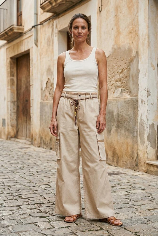 Macys Wear - Dakar | Wide-Leg Cotton Pants Women