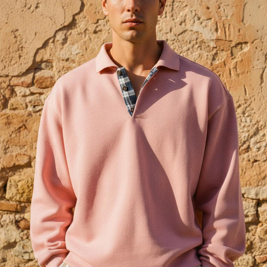 Macys Wear - Arvin | Collared Relaxed-Fit Sweatshirt Unisex